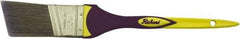 Richard - 1-1/2" Angled Polyester Angular Brush - 2-1/4" Bristle Length, 7-3/8" Rubber Sash Handle - Industrial Tool & Supply