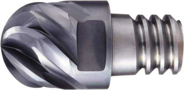 OSG - PXBM Grade XP3320 Carbide Ball Nose Milling Tip Insert - SiC Finish, 6 Flutes, 16mm Cutting Diam, 11.2mm Depth of Cut, 45° Helix - Industrial Tool & Supply