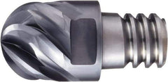 OSG - PXBM Grade XP3320 Carbide Ball Nose Milling Tip Insert - SiC Finish, 6 Flutes, 3/4" Cutting Diam, 0.525" Depth of Cut - Industrial Tool & Supply