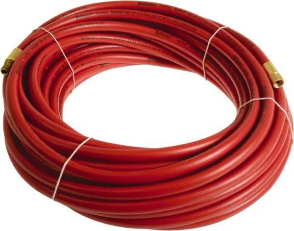 Continental ContiTech - 3/8" ID x 0.6" OD 20' Long Multipurpose Air Hose - MNPT x FNPT Ends, 300 Working psi, -10 to 158°F, 1/4" Fitting, Red - Industrial Tool & Supply