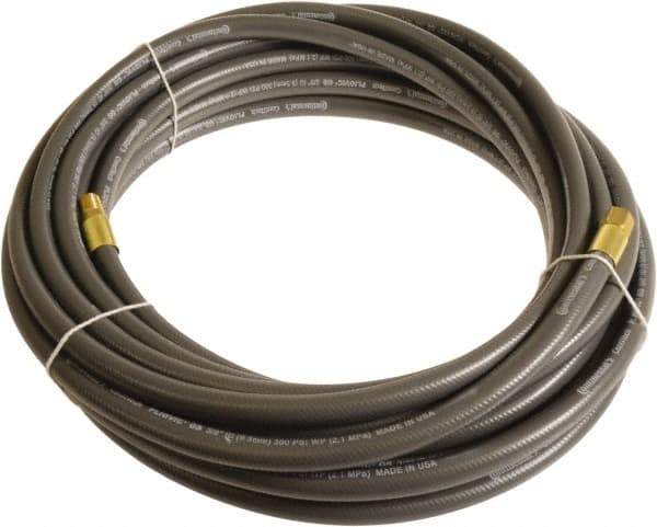 Continental ContiTech - 1/2" ID x 0.78" OD 25' Long Multipurpose Air Hose - MNPT x FNPT Ends, 300 Working psi, -10 to 158°F, 1/2" Fitting, Gray - Industrial Tool & Supply