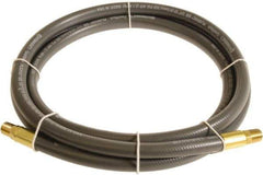 Continental ContiTech - 1/4" ID x 0.45" OD 5' Long Multipurpose Air Hose - MNPT x MNPT Ends, 300 Working psi, -10 to 158°F, 1/4" Fitting, Gray - Industrial Tool & Supply