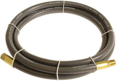 Continental ContiTech - 3/8" ID x 0.6" OD 3' Long Multipurpose Air Hose - MNPT x FNPT Ends, 300 Working psi, -10 to 158°F, 1/4" Fitting, Gray - Industrial Tool & Supply