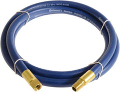 Continental ContiTech - 1/2" ID x 0.78" OD 10' Long Multipurpose Air Hose - MNPT x FNPT Ends, 300 Working psi, -10 to 158°F, 1/2" Fitting, Blue - Industrial Tool & Supply