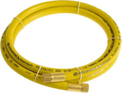 Continental ContiTech - 3/8" ID x 0.6" OD 25' Long Multipurpose Air Hose - FNPT x FNPT Ends, 300 Working psi, -10 to 158°F, 1/4" Fitting, Yellow - Industrial Tool & Supply