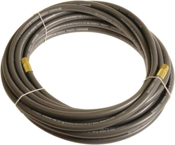 Continental ContiTech - 1/4" ID x 0.45" OD 50' Long Multipurpose Air Hose - FNPT x FNPT Ends, 300 Working psi, -10 to 158°F, 1/4" Fitting, Gray - Industrial Tool & Supply