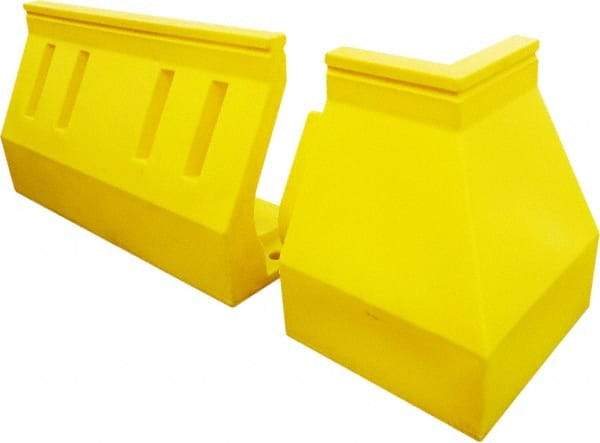 UltraTech - 2-1/2' Long x 2-1/2' Wide x 36" High, Spill Containment Wall - Compatible with Berm - Industrial Tool & Supply