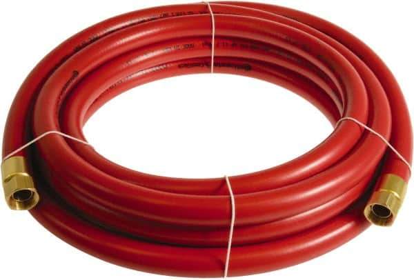 Continental ContiTech - 3/4" ID x 1.11" OD 15' Long Multipurpose Air Hose - FNPT x FNPT Ends, 250 Working psi, -10 to 158°F, 3/4" Fitting, Red - Industrial Tool & Supply