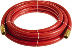 Continental ContiTech - 3/4" ID x 1.11" OD 50' Long Multipurpose Air Hose - MNPT x MNPT Ends, 250 Working psi, -10 to 158°F, 3/4" Fitting, Red - Industrial Tool & Supply