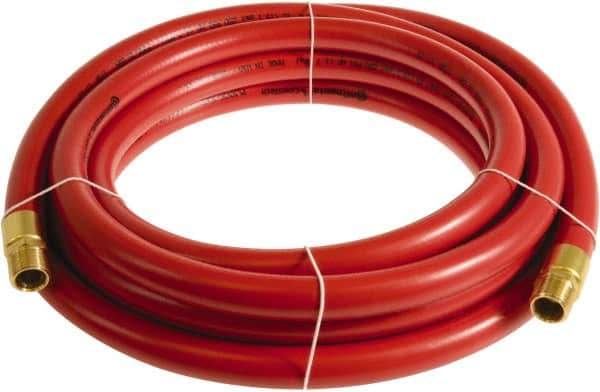Continental ContiTech - 3/4" ID x 1.11" OD 75' Long Multipurpose Air Hose - MNPT x MNPT Ends, 250 Working psi, -10 to 158°F, 3/4" Fitting, Red - Industrial Tool & Supply