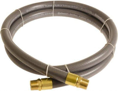 Continental ContiTech - 1" ID x 1.38" OD 3' Long Multipurpose Air Hose - MNPT x MNPT Ends, 250 Working psi, -10 to 158°F, 1" Fitting, Gray - Industrial Tool & Supply
