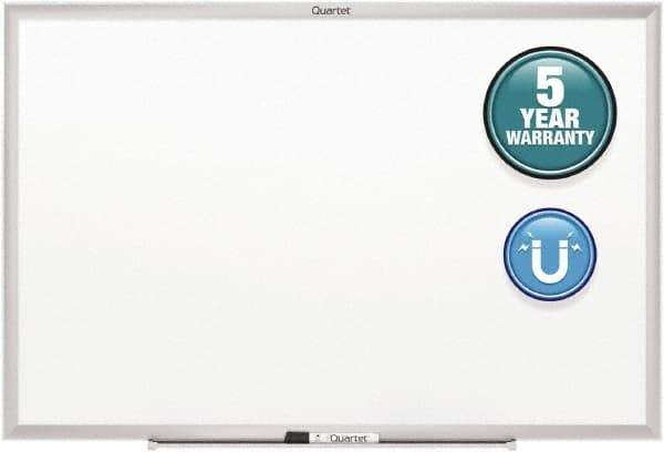 Quartet - 36" High x 48" Wide Magnetic Dry Erase Board - Steel, Includes Dry-Erase Marker & Mounting Kit - Industrial Tool & Supply