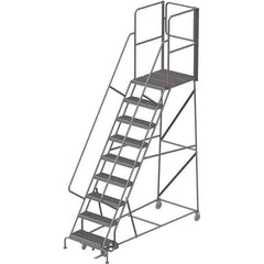 TRI-ARC - Rolling & Wall Mounted Ladders & Platforms Type: Rolling Warehouse Ladder Style: Rolling Platform Ladder - Industrial Tool & Supply