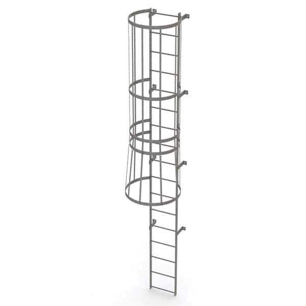 TRI-ARC - Rolling & Wall Mounted Ladders & Platforms Type: Fixed Ladder Style: Safety Cage - Industrial Tool & Supply