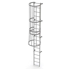 TRI-ARC - Rolling & Wall Mounted Ladders & Platforms Type: Fixed Ladder Style: Safety Cage - Industrial Tool & Supply