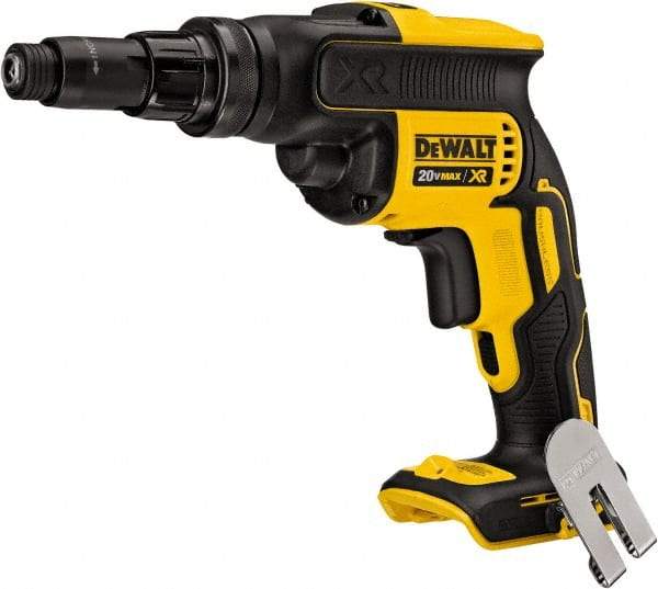 DeWALT - 20 Volt Lithium-Ion Battery Pistol Grip Cordless Screwdriver - 2,000 RPM - Industrial Tool & Supply