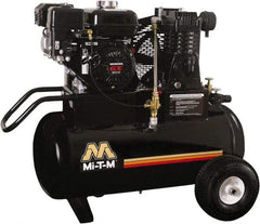 MI-T-M - 6.5 hp, 13.9 CFM, 90 Max psi, Single Stage Portable Fuel Air Compressor - Honda GX200 OHV Engine - Industrial Tool & Supply