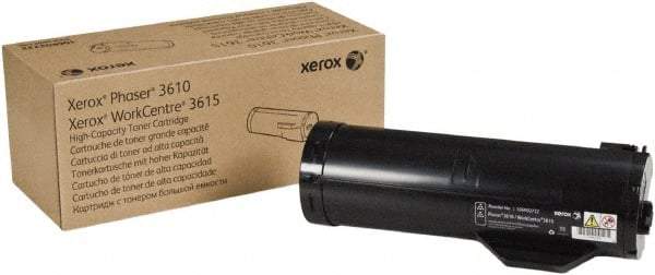 Xerox - Black Toner Cartridge - Use with Xerox Phaser 3610, WorkCentre 3615 - Industrial Tool & Supply