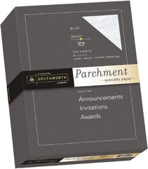 Southworth - 8-1/2" x 11" Blue Colored Copy Paper - Use with Inkjet Printers, Laser Printers, Copiers - Industrial Tool & Supply