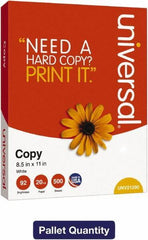 UNIVERSAL - 8-1/2" x 11" White Copy Paper - Use with Laser Printers, Inkjet Printers, Copiers - Industrial Tool & Supply