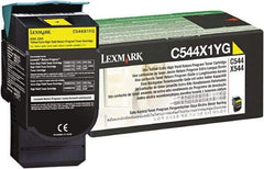 Lexmark - Yellow Toner Cartridge - Use with Lexmark C544dn, C544dtn, C544dw, C544n, X544dn, X544dtn, X544dw, X544n - Industrial Tool & Supply