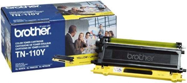 Brother - Yellow Toner Cartridge - Use with Brother DCP-9040CN, 9045CDN, HL-4040CDN, 4040CN, 4070CDW, MFC-9440CN, 9550CDN, 9840CDW - Industrial Tool & Supply
