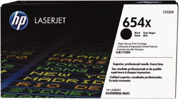 Hewlett-Packard - Black Toner Cartridge - Use with HP Color LaserJet Enterprise M651 - Industrial Tool & Supply