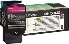 Lexmark - Magenta Toner Cartridge - Use with Lexmark C544dn, C544dtn, C544dw, C544n, X544dn, X544dtn, X544dw, X544n - Industrial Tool & Supply