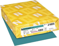 Neenah Paper - 8-1/2" x 11" Terrestrial Teal Colored Copy Paper - Use with Inkjet Printers, Laser Printers, Copiers - Industrial Tool & Supply