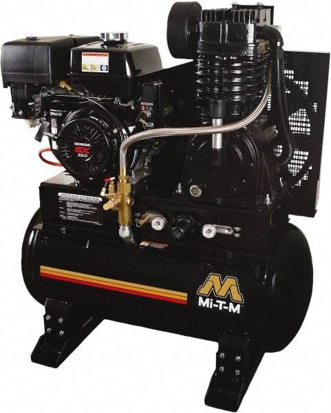 MI-T-M - Stationary Gas Air Compressors Horsepower: 13 Cubic Feet per Minute: 29.00 - Industrial Tool & Supply