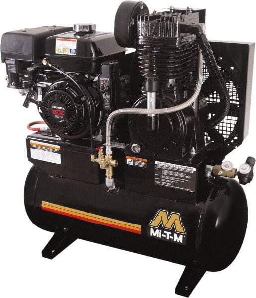 MI-T-M - Stationary Gas Air Compressors Horsepower: 9.0 Cubic Feet per Minute: 17.20 - Industrial Tool & Supply