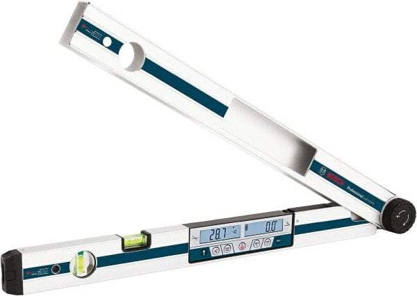 Bosch - 0.1° Resolution Combination Protractor & Inclinometer - 270° Range - Industrial Tool & Supply