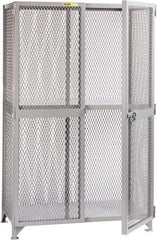 Little Giant - 1 Shelf Visible Storage Cabinet - Steel, 49" Wide x 33" Deep x 78" High, Gray - Industrial Tool & Supply