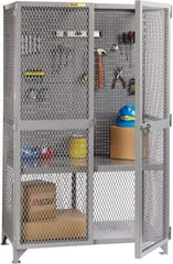 Little Giant - 1 Shelf Visible Storage Cabinet - Steel, 49" Wide x 33" Deep x 81" High, Gray - Industrial Tool & Supply