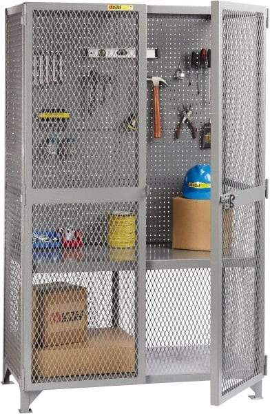 Little Giant - 1 Shelf Visible Storage Cabinet - Steel, 61" Wide x 33" Deep x 78" High, Gray - Industrial Tool & Supply