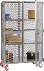 Little Giant - 2 Shelf Visible Storage Cabinet - Steel, 49" Wide x 33" Deep x 81" High, Gray - Industrial Tool & Supply