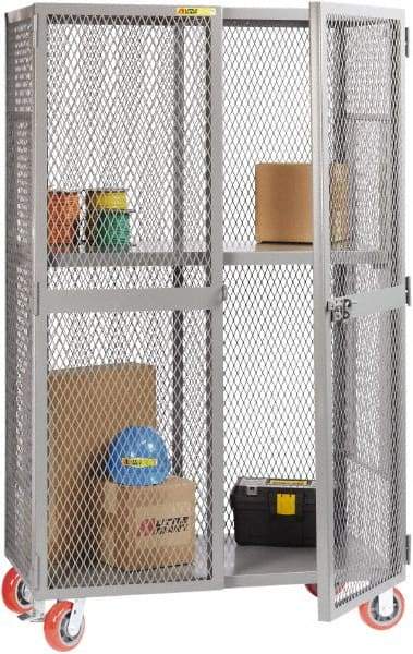 Little Giant - 1 Shelf Visible Storage Cabinet - Steel, 61" Wide x 33" Deep x 81" High, Gray - Industrial Tool & Supply