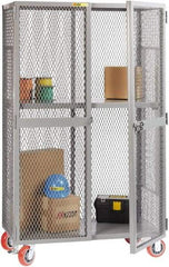 Little Giant - 1 Shelf Visible Storage Cabinet - Steel, 49" Wide x 33" Deep x 81" High, Gray - Industrial Tool & Supply
