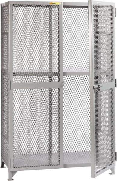 Little Giant - 1 Shelf Visible Storage Cabinet - Steel, 49" Wide x 33" Deep x 78" High, Gray - Industrial Tool & Supply
