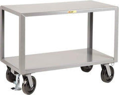 Little Giant - Mobile Workbench - Steel, Fixed Leg, Gray, 60" Long x 24" Deep x 36" High - Industrial Tool & Supply