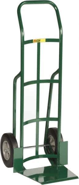 Little Giant - 800 Lb Capacity 47" OAH Hand Truck - 13-1/2 x 16" Base Plate, Continuous Handle, Steel, Solid Rubber Wheels - Industrial Tool & Supply