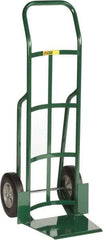 Little Giant - 800 Lb Capacity 47" OAH Hand Truck - 13-1/2 x 16" Base Plate, Continuous Handle, Steel, Solid Rubber Wheels - Industrial Tool & Supply