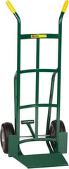 Little Giant - 800 Lb Capacity 49" OAH Hand Truck - 13-1/2 x 16" Base Plate, Dual Handle, Steel, Pneumatic Wheels - Industrial Tool & Supply