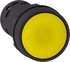 Schneider Electric - Pushbutton Switch Body - Yellow - Industrial Tool & Supply