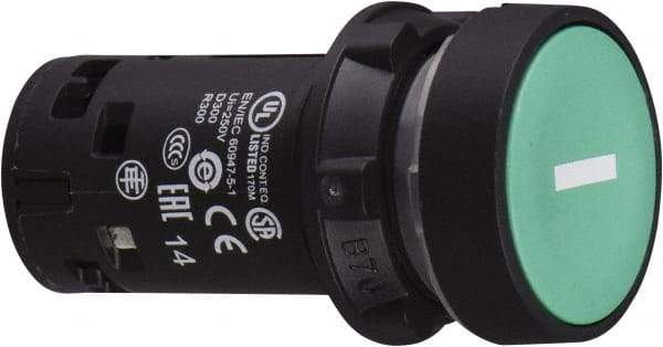 Schneider Electric - Pushbutton Switch Body - Green - Industrial Tool & Supply