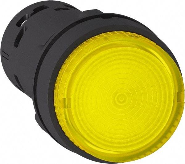 Schneider Electric - Pushbutton Switch Illuminated Body - Yellow - Industrial Tool & Supply