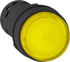 Schneider Electric - Pushbutton Switch Illuminated Body - Yellow - Industrial Tool & Supply