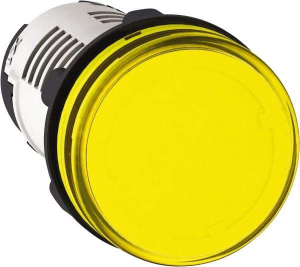 Schneider Electric - 230 V Yellow Lens LED Pilot Light - Industrial Tool & Supply