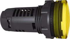 Schneider Electric - 230 V Yellow Lens LED Pilot Light - Industrial Tool & Supply