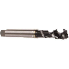 Emuge - M10x1.50 Metric 2 Flute 6H Modified Bottoming Spiral Flute Tap - Cobalt, GLT-8 Finish, 100mm OAL, Right Hand Flute, Right Hand Thread, Series Enorm - Industrial Tool & Supply